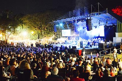 A Darwin Festival show at the Gardens Amphitheatre venue.