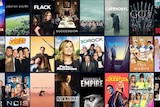 The covers of various different TV shows arranged in a grid