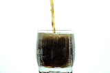 A glass of soft drink