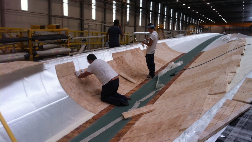 Wind turbine blades at Senvion, Portugal