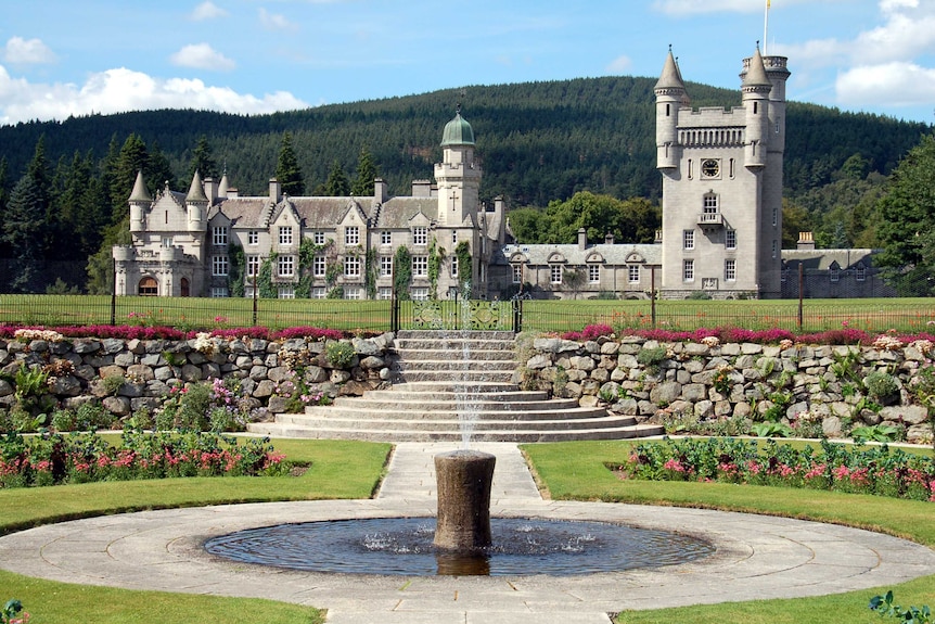 Balmoral Castle in Scotland.