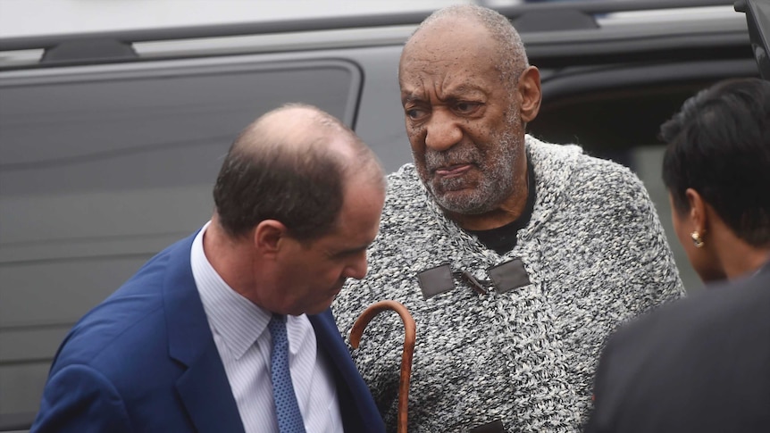 Bill Cosby arrives for his arraignment on sexual assault charges.