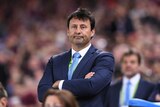 Blues coach Laurie Daley looks on during Origin III at Lang Park on July 12, 2017.