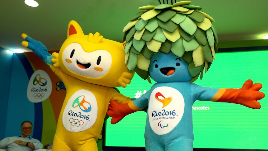 Mascots for Rio Olympics and Paralympics unveiled in Rio de Janeiro on November 24, 2014.