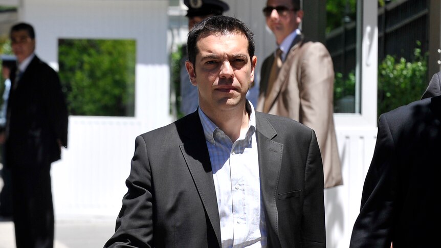 Leader of the Radical Left coalition Syriza Alexis Tsipras