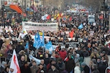 In Paris, more than 20,000 people marched in protest at Israel's Gaza offensive.