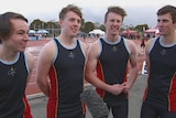 Hobart's Guilford Young College 4 x 100m sprint team