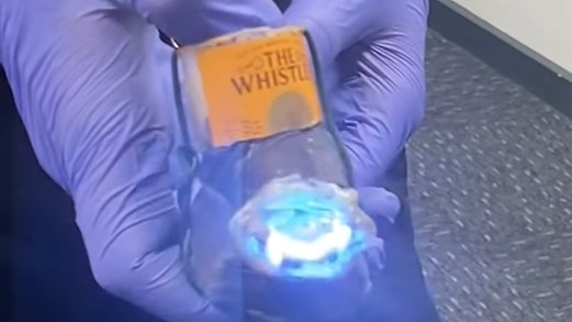 A homemade taser that was seized by police.