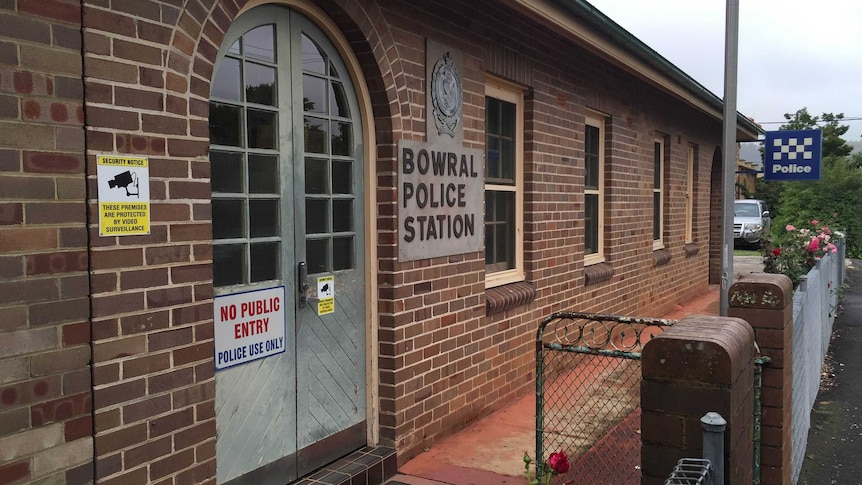 Bowral Police Station, where a man died in police custody