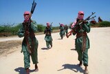Al Shabaab militants in training