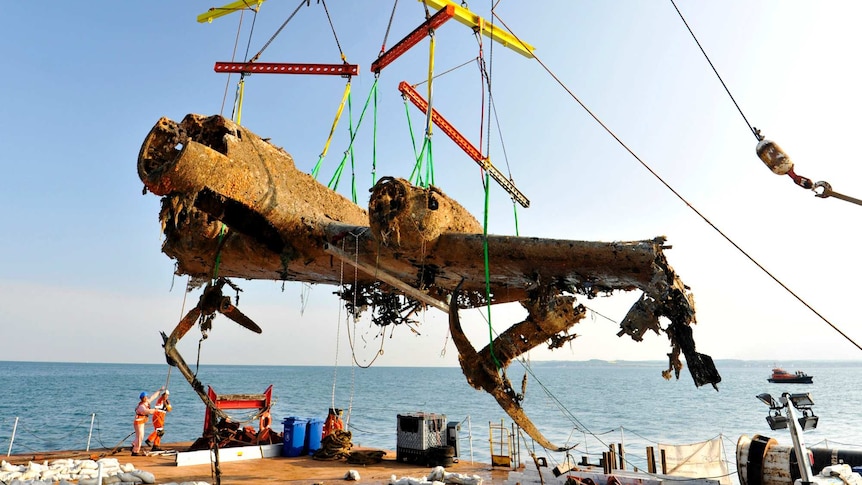 WWII Dornier 17 bomber raised from the seabed.