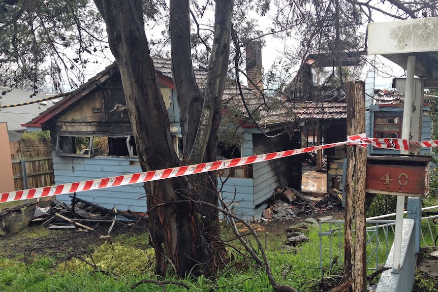 House damaged by fire in Fort Street Launceston