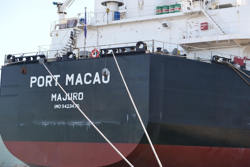 Port Macao Majuro cargo boat