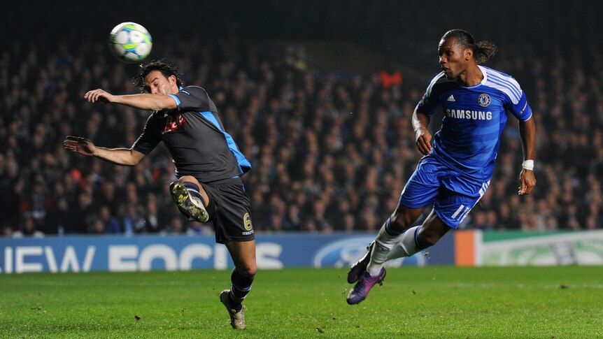 Didier Drogba's flying first-half header gave Chelsea an important lead.