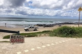 Beach closed