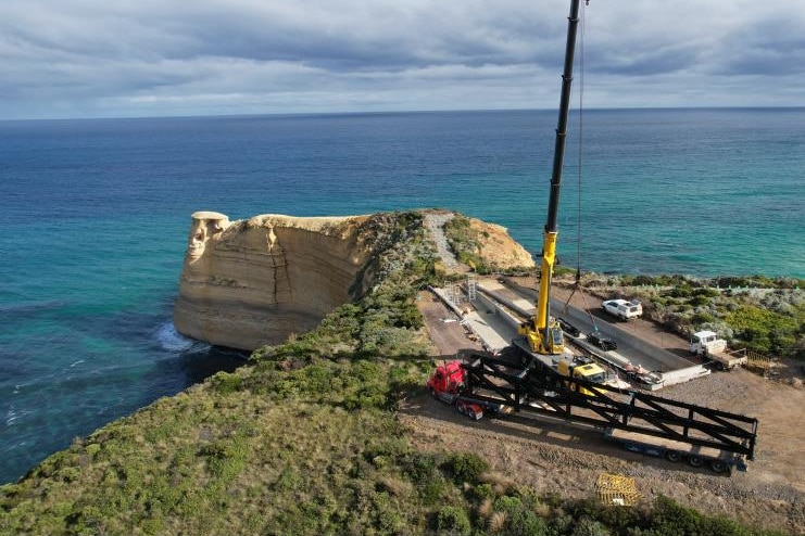 Steel frames were installed at the new Saddle Lookout site in 2022
