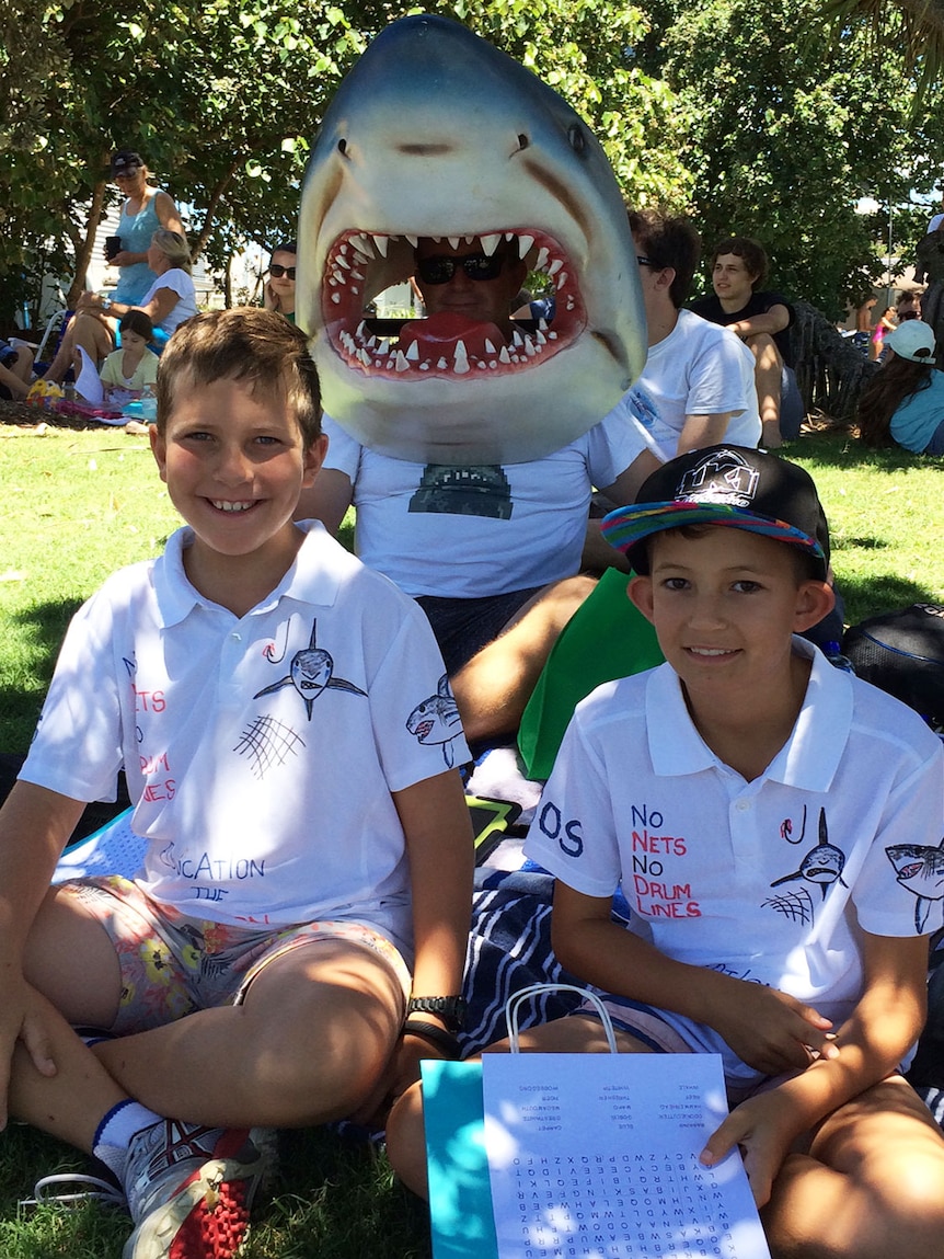 'No Shark Cull' rally at Coolangatta