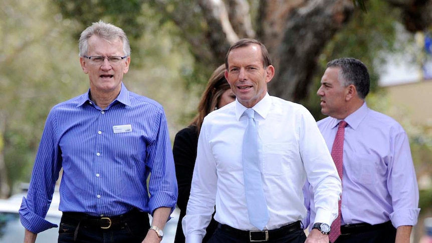 Tony Abbott and Bill Glasson