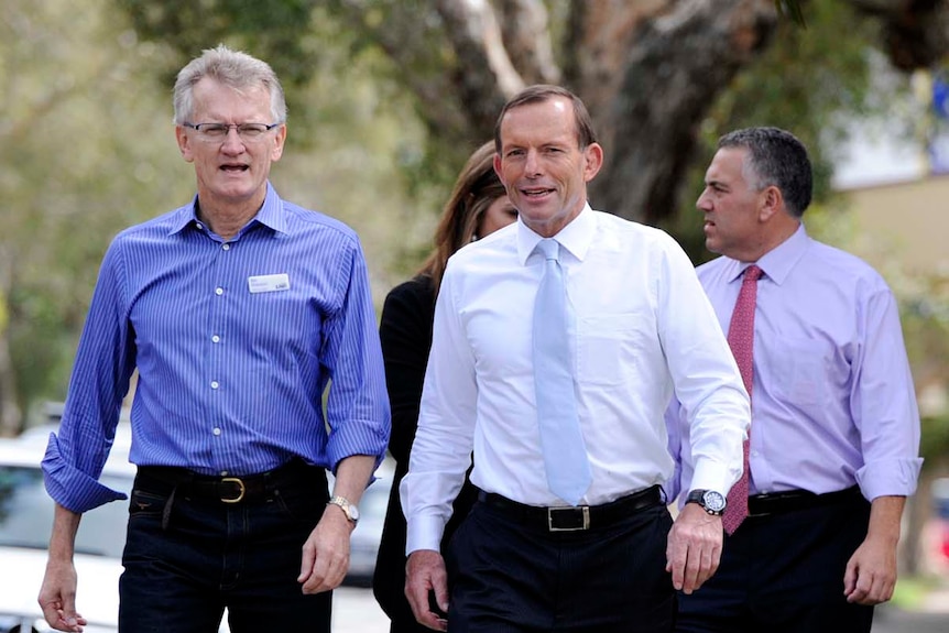 Tony Abbott and Bill Glasson