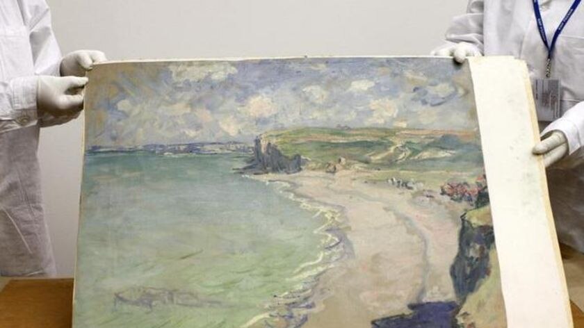 Monet's painting Plage De Pourville