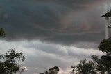 Just after 2pm dark storm clouds started rolling in to Canberra.