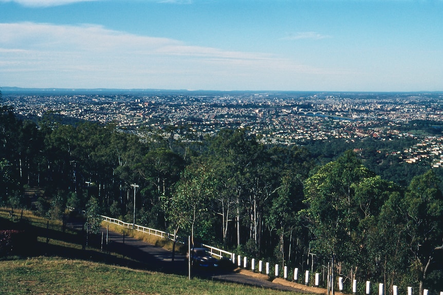 View of Brisbane City from Mouth Coot-tha.