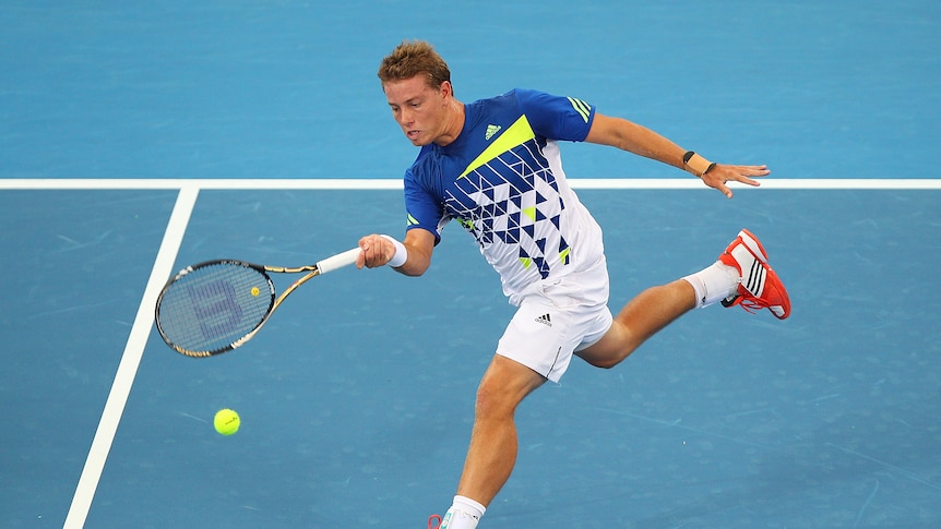 Teen through ... James Duckworth advanced with a straight sets win over Nicolas Mahut (Chris Hyde: Getty Images)