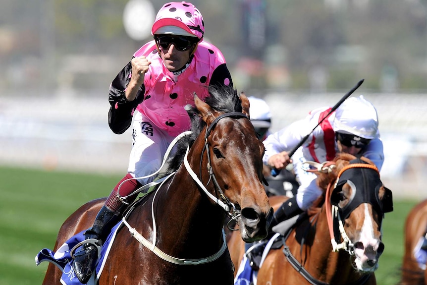 Hugh Bowman and Flying Artie win Coolmore Stud Stakes