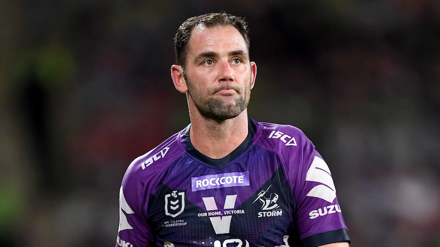 Cameron Smith walks around Lang Park.