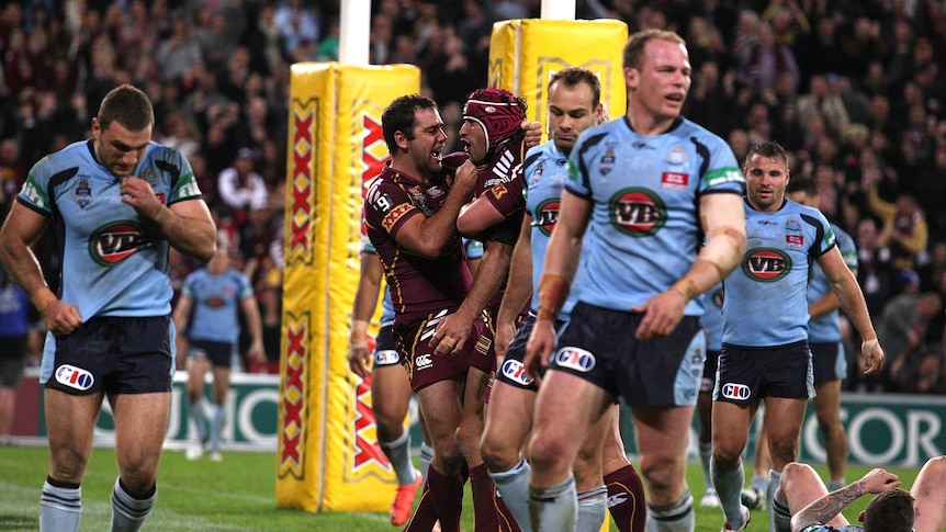 Stunning effort ... Johnathan Thurston pulled the strings brilliantly for Queensland.