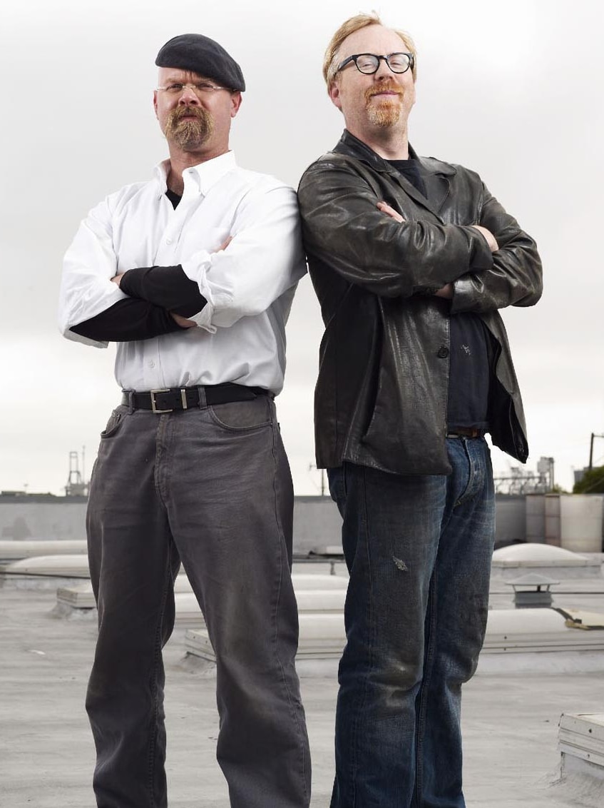 LtoR Jamie Hyneman and Adam Savage from Mythbusters.