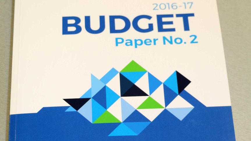 Front cover of the WA budget papers 2016.