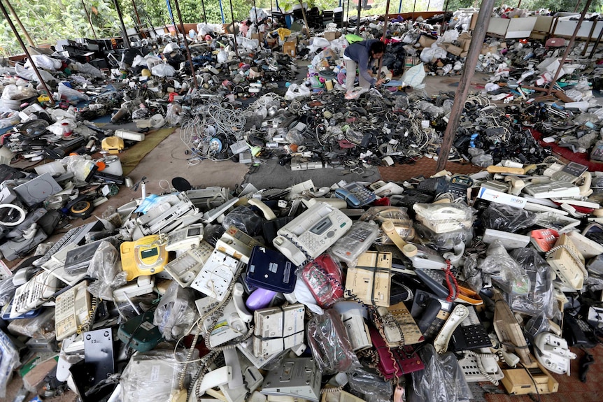 The waste from discarded electronics has increased by two-thirds over five years