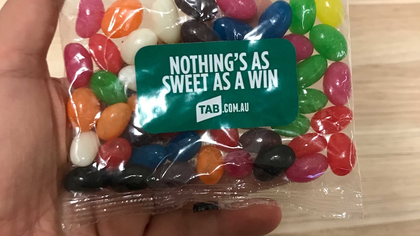 TAB jellybeans handed out at Martin Place