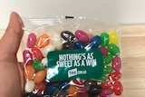 TAB jellybeans handed out at Martin Place
