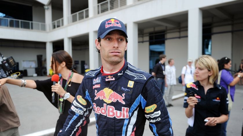 Disaster: The crash cost Webber a chance at a third straight Grand Prix victory.