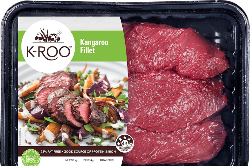 A package of kangaroo fillet.