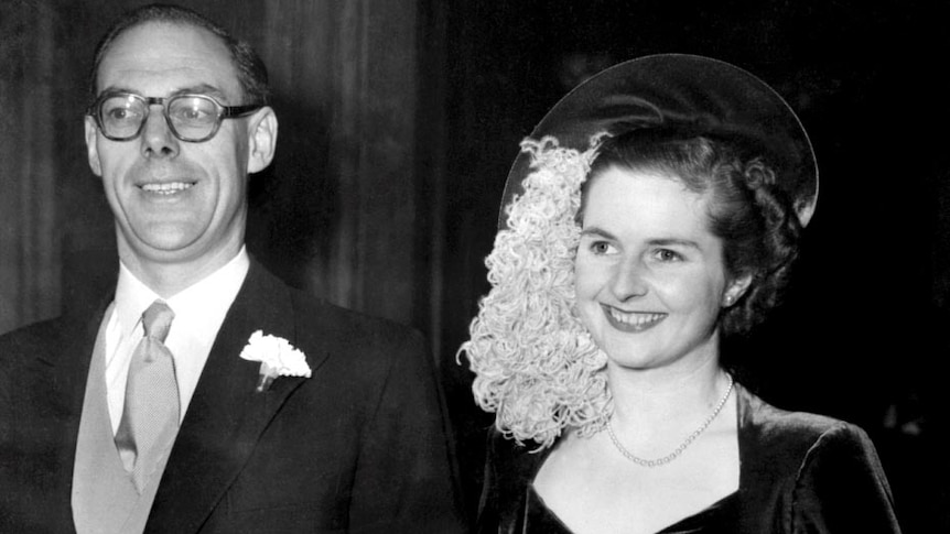 Margaret Thatcher marries Denis Thatcher in 1951.
