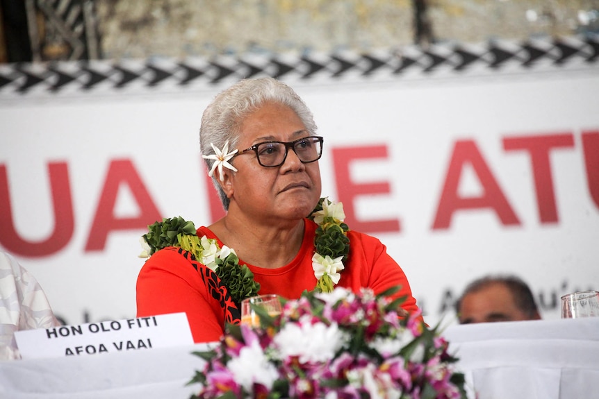 Il primo ministro delle Samoa Fiam Naomi Matafa