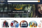 The Amazon website landing page