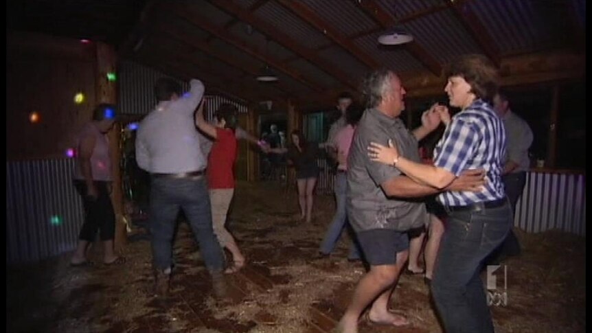 Residents decided the biggest flood on record would not spoil their party.