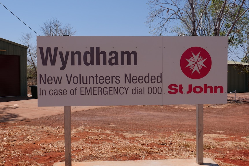 Sign calling for more volunteers in Wyndham.