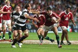 Mike Phillips scores for the Lions