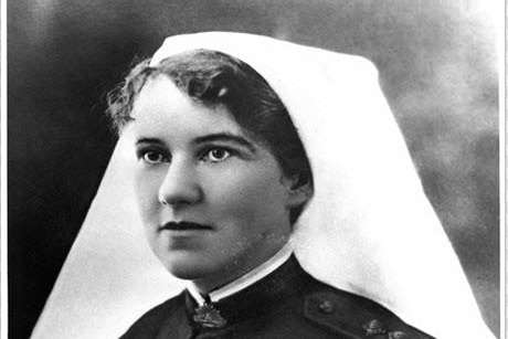 picture of a nurse in traditional uniform 