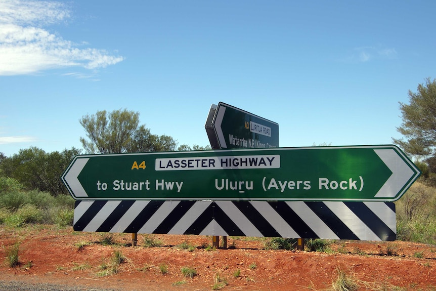 Road sign in the NT