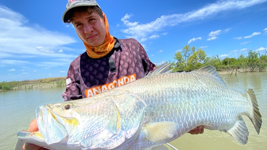 Big barramundi caught on the NT's Mary River system
