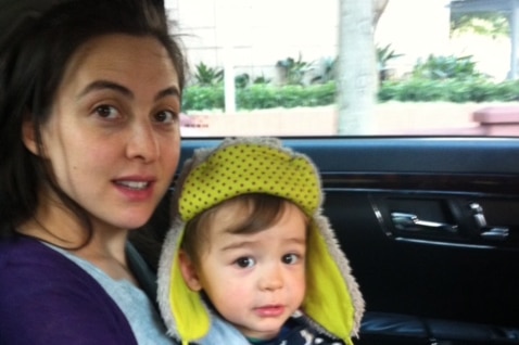 Natasha McAlpine with her first son Toby, in 2013.