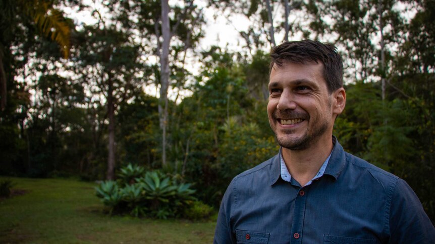 Andrew Picone from the Australian Conservation Foundation at his home on the Sunshine Coast.
