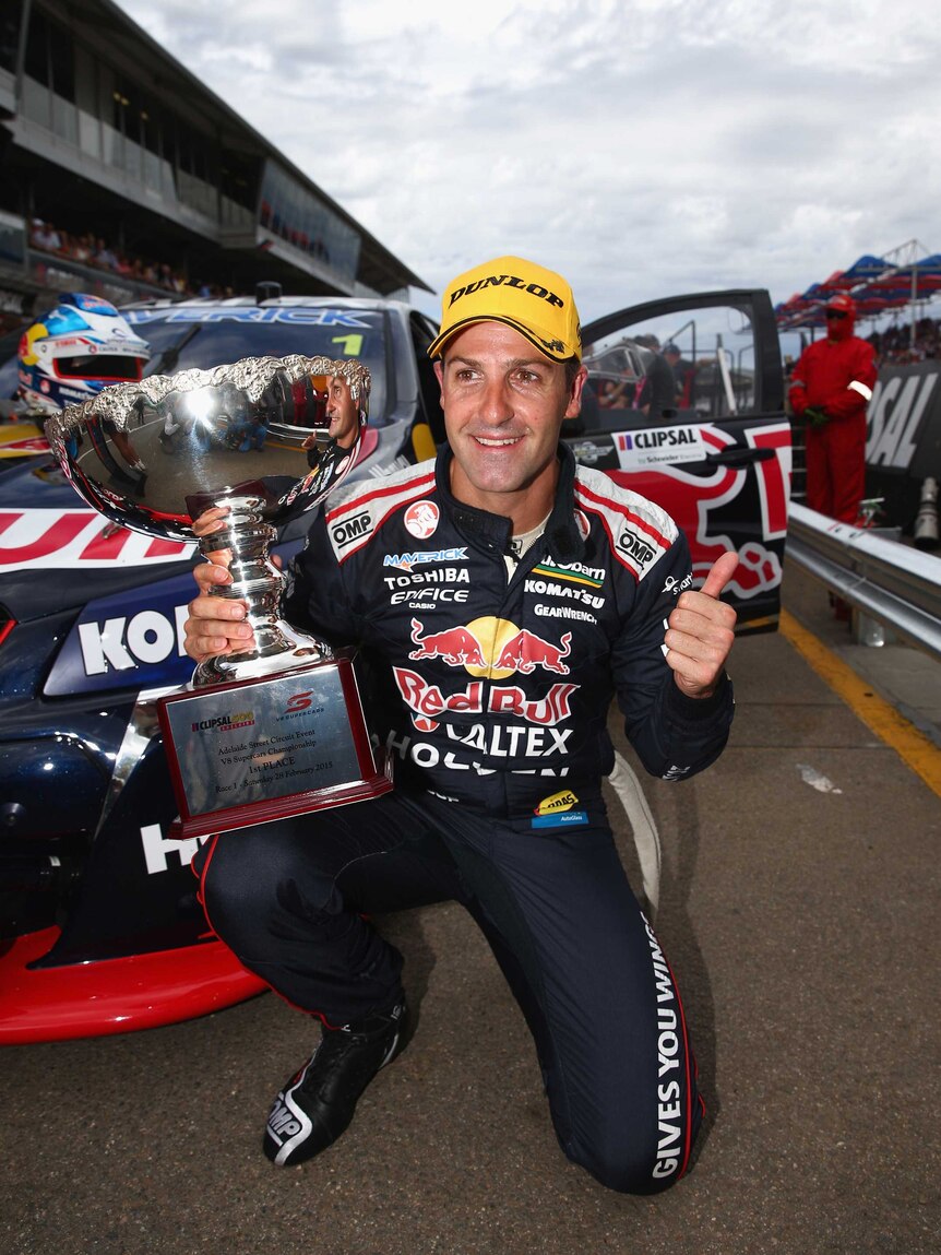 Whincup celebrates win at Clipsall 500