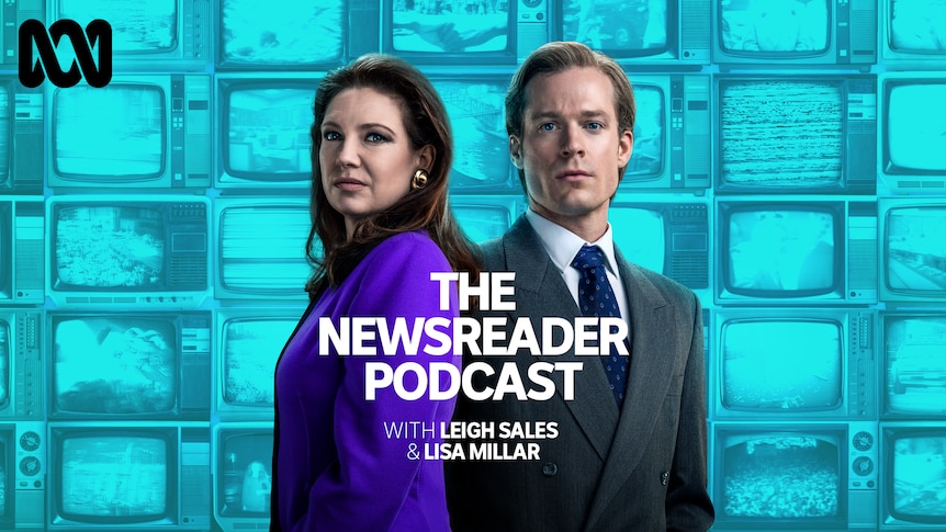 The Newsreader Podcast image with the actors
